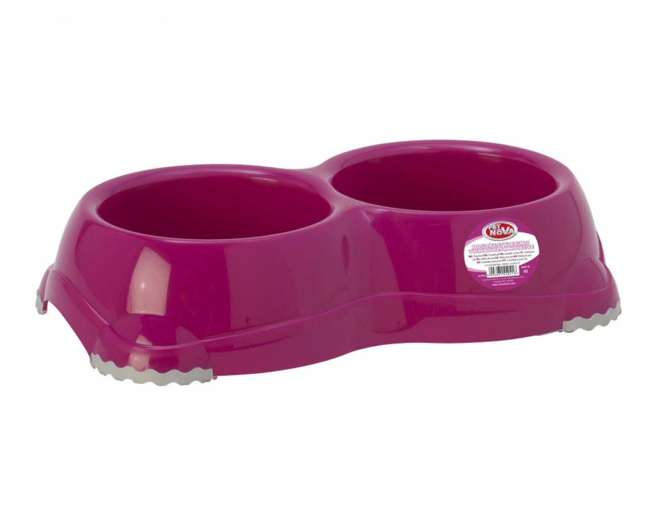 DOG LIFE STYLE INNOVATIVE BOWL, Rutschfester Hundenapf 2x330ml